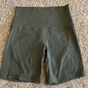 Women’s Lululemon Align Short 6” Olive Green